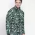 Setllar tropical print green color Reversible Quilted men Jacket
