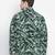 Setllar tropical print green color Reversible Quilted men Jacket