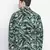 Setllar tropical print green color Reversible Quilted men Jacket