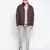 Sandy brown printed  Reversible Quilted men Jacket