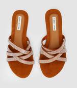 Purely Lush Tan Stones Comfy Classic Flats  for Women