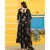 Pheeta Black Gold Hand Block Print Gota Set with Dupatta