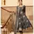 Pheeta Grey Gold Hand Block Print with Gold Printed Dupatta