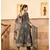 Pheeta Grey Gold Hand Block Print with Gold Printed Dupatta