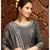 Pheeta Grey Gold Hand Block Print with Gold Printed Dupatta