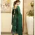 Pheeta Olive Green Block Print with Dotted Dupatta
