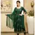 Pheeta Olive Green Block Print with Dotted Dupatta