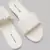 Purely Lush White Ruffle Sliders for Women