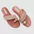 Purely Lush Stone Embelllished Festive Vegan Flat  for Women