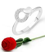Ring with Scented Velvet Rose Ring Box for women  [VFJ1584SCENT ROSE8 ]