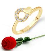 Ring with Scented Velvet Rose Ring Box for women  [VFJ1584SCENT ROSEG10 ]