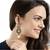 Traditional Designer Gold Plated Green Meenakari Floral Jhumka Earrings