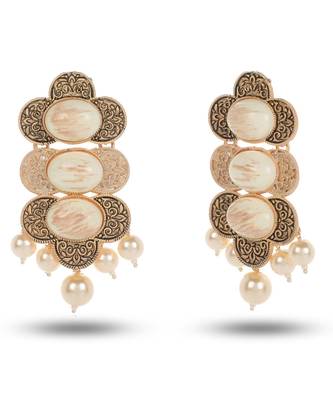 Fancy Long Earrings Zircon Zinc Drops & Danglers 2