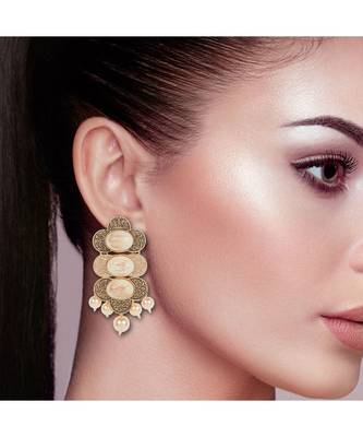 Fancy Long Earrings Zircon Zinc Drops & Danglers 3