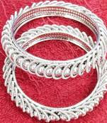 Oxidised Silver-Plated Beaded Handcrafted Bangle For Women