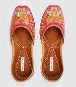 Butterfly Embroidered Jaipuri Jutti
