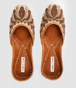 Black Gold Embroidered Jaipuri Women Belly