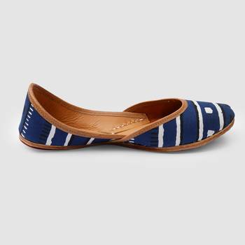 Indigo Printed Jutti 3