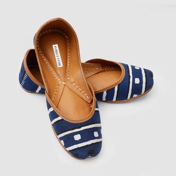 Indigo Printed Jutti 4
