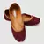 Rajasthani Maroon Printed Jutti