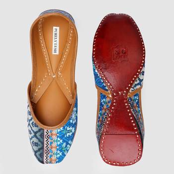 Abstract Digital Print Women Jaipuri Jutti 2