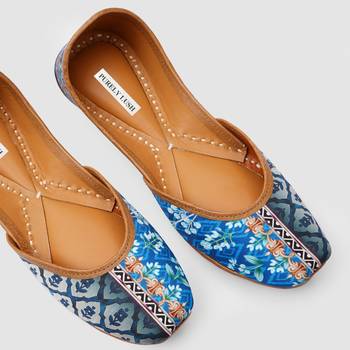Abstract Digital Print Women Jaipuri Jutti 3