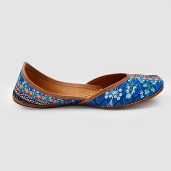 Abstract Digital Print Women Jaipuri Jutti 4
