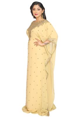SALE New Moroccan Dubai Kaftans Farasha Abaya Dress Very Fancy Long Gown BF 21 3
