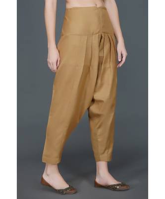 Camel brown winter flared salwar 6