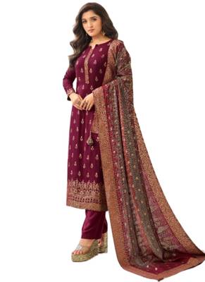 Pink karanchi pashmina salwar 1