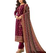 Pink karanchi pashmina salwar