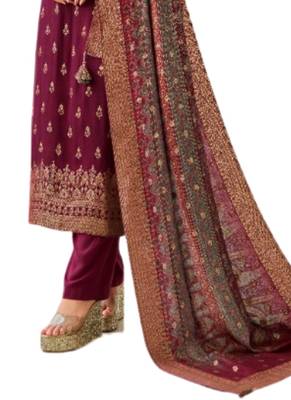 Pink karanchi pashmina salwar 3