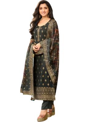 Grey karanchi pashmina salwar 1