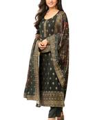 Grey karanchi pashmina salwar