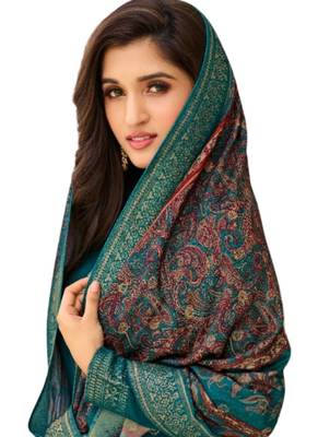 Blue karanchi pashmina salwar 2