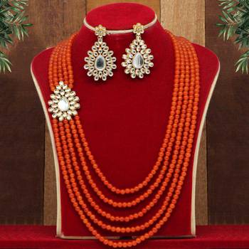 Orange necklace-sets 1