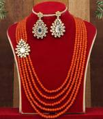 Orange necklace-sets