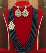 Blue necklace-sets