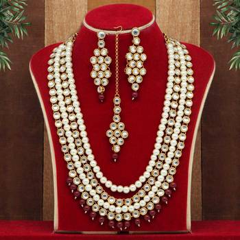 Maroon necklace-sets 1