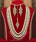Pink necklace-sets
