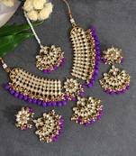Purple necklace-sets