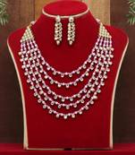 Purple necklace-sets