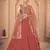 gorgeous Orange Thread and Sequins Embroidered Georgette Semi Stitched Party Wear Lehenga