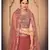 gorgeous Orange Thread and Sequins Embroidered Georgette Semi Stitched Party Wear Lehenga