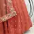 gorgeous Orange Thread and Sequins Embroidered Georgette Semi Stitched Party Wear Lehenga