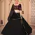 Designer Black Thread and Sequins Embroidered Georgette Semi Stitched Bridal Lehenga