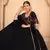 Designer Black Thread and Sequins Embroidered Georgette Semi Stitched Bridal Lehenga