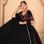 Designer Black Thread and Sequins Embroidered Georgette Semi Stitched Bridal Lehenga