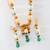 Designer Emerald Dholak Necklace Set