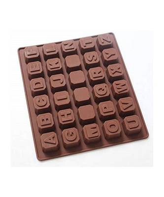 Silicone Chocolate Mould Alphabet Chocolates Candy Mold ABCD Ice Cube Tray 2